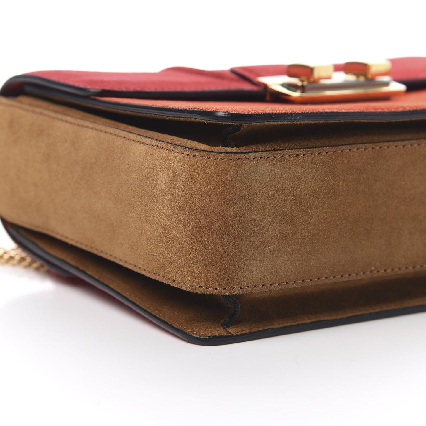 Suede Color Block Small Jiji Shoulder Bag Multicolor