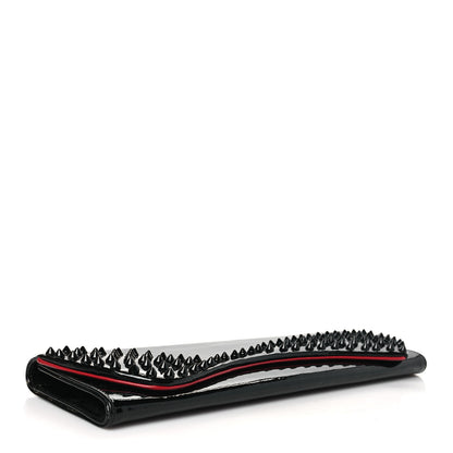 Christian Louboutin Patent Spikes Pigalle Clutch Black 4 of 7