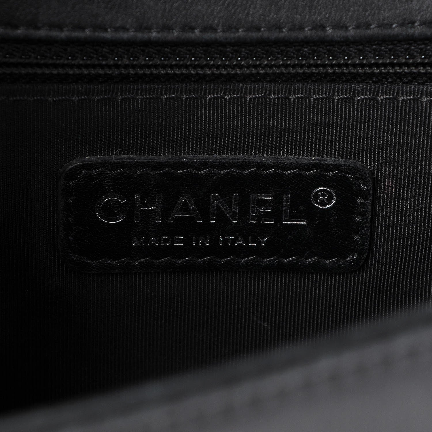 Chanel Calfskin Embossed New Medium Cordoba Boy Flap Black 7 of 13