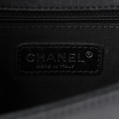 Chanel Calfskin Embossed New Medium Cordoba Boy Flap Black 7 of 13