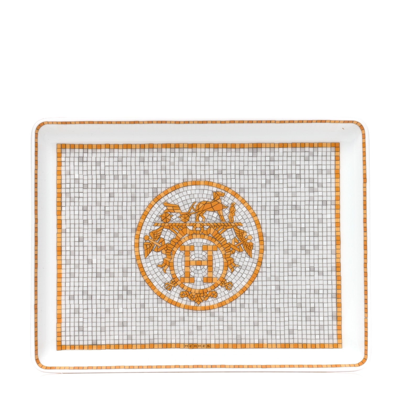 Hermes Porcelain Mosaique au 24 Sushi Plate 1 of 5