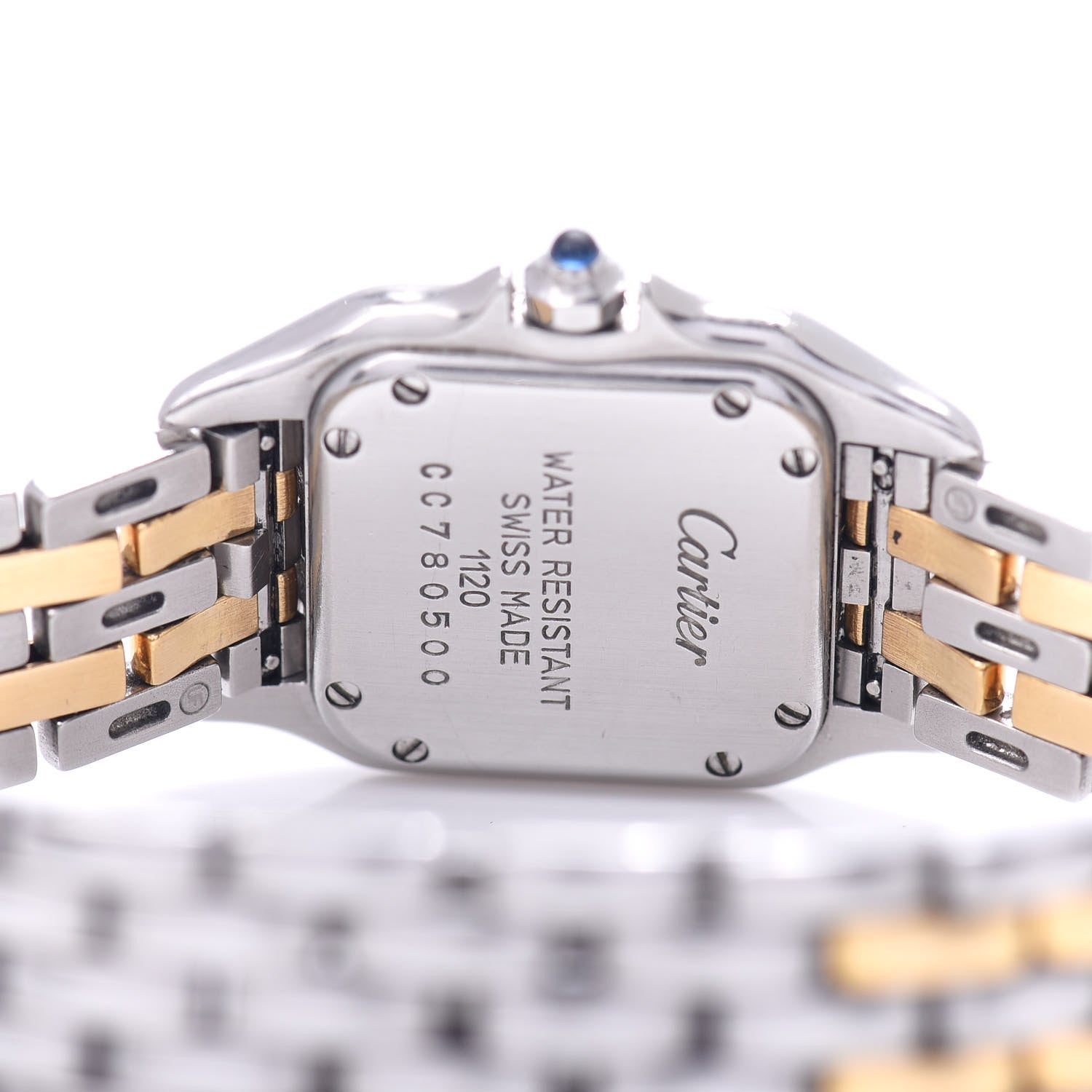 Cartier Stainless Steel 18K Yellow Gold 22mm Panthere Quartz Watch 4 of 4