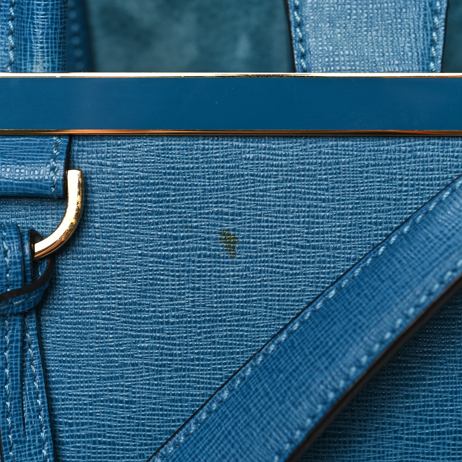 Fendi Vitello Elite Regular 2Jours Tote Blue Cobalto 12 of 12