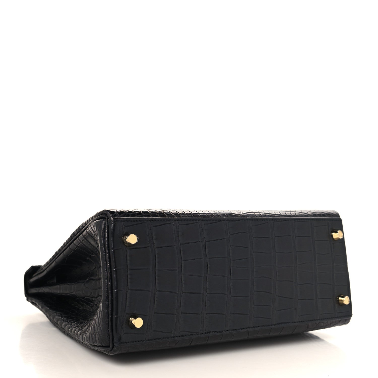 Hermes Matte Alligator Kelly Retourne 28 Black 4 of 11