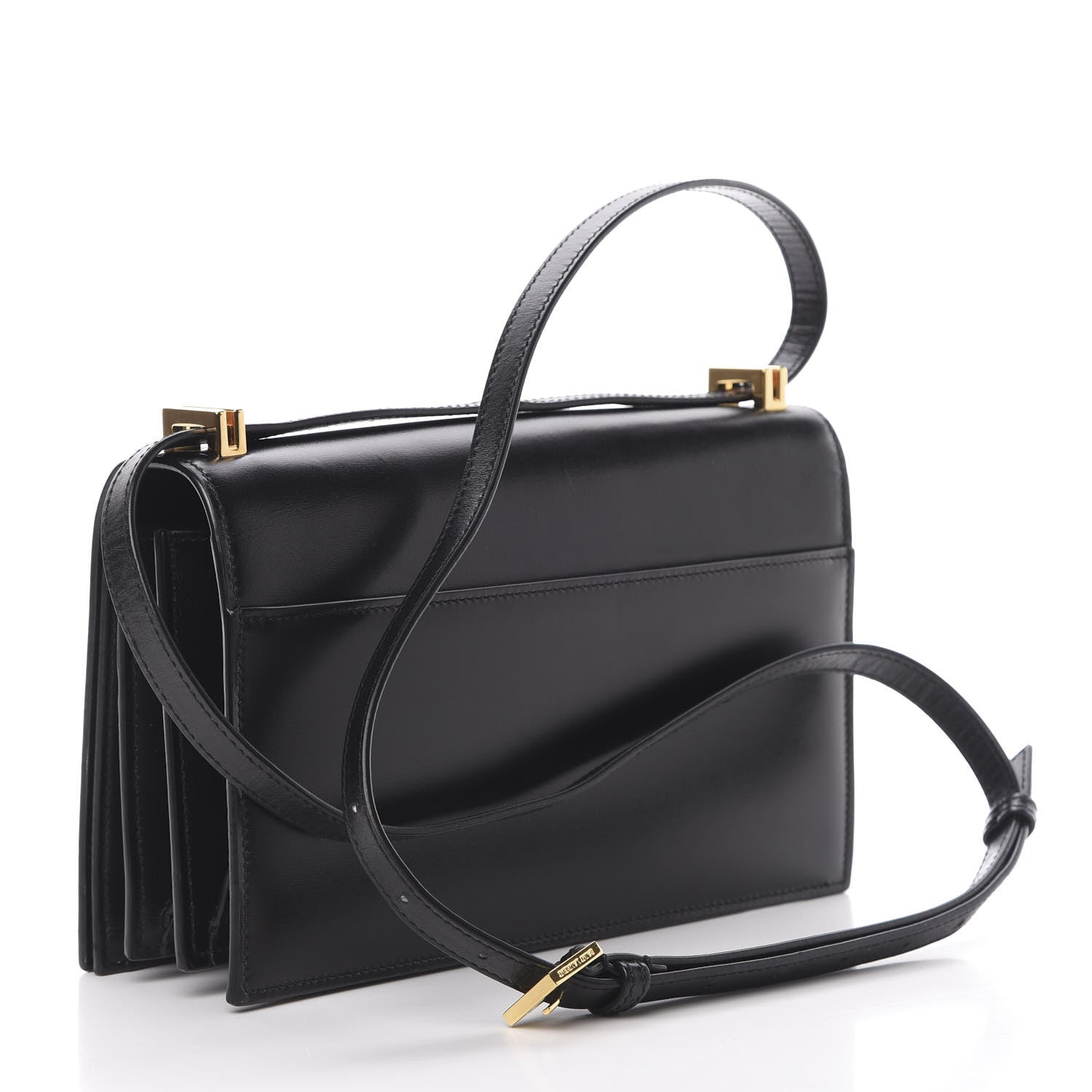 Saint Laurent Smooth Calfskin Medium Domino Shoulder Bag Black 3 of 13