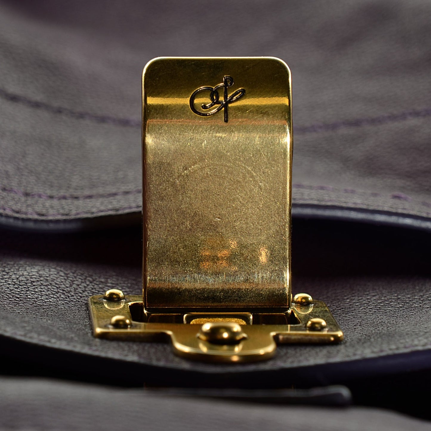 Lambskin Medium PS1 Satchel Plum