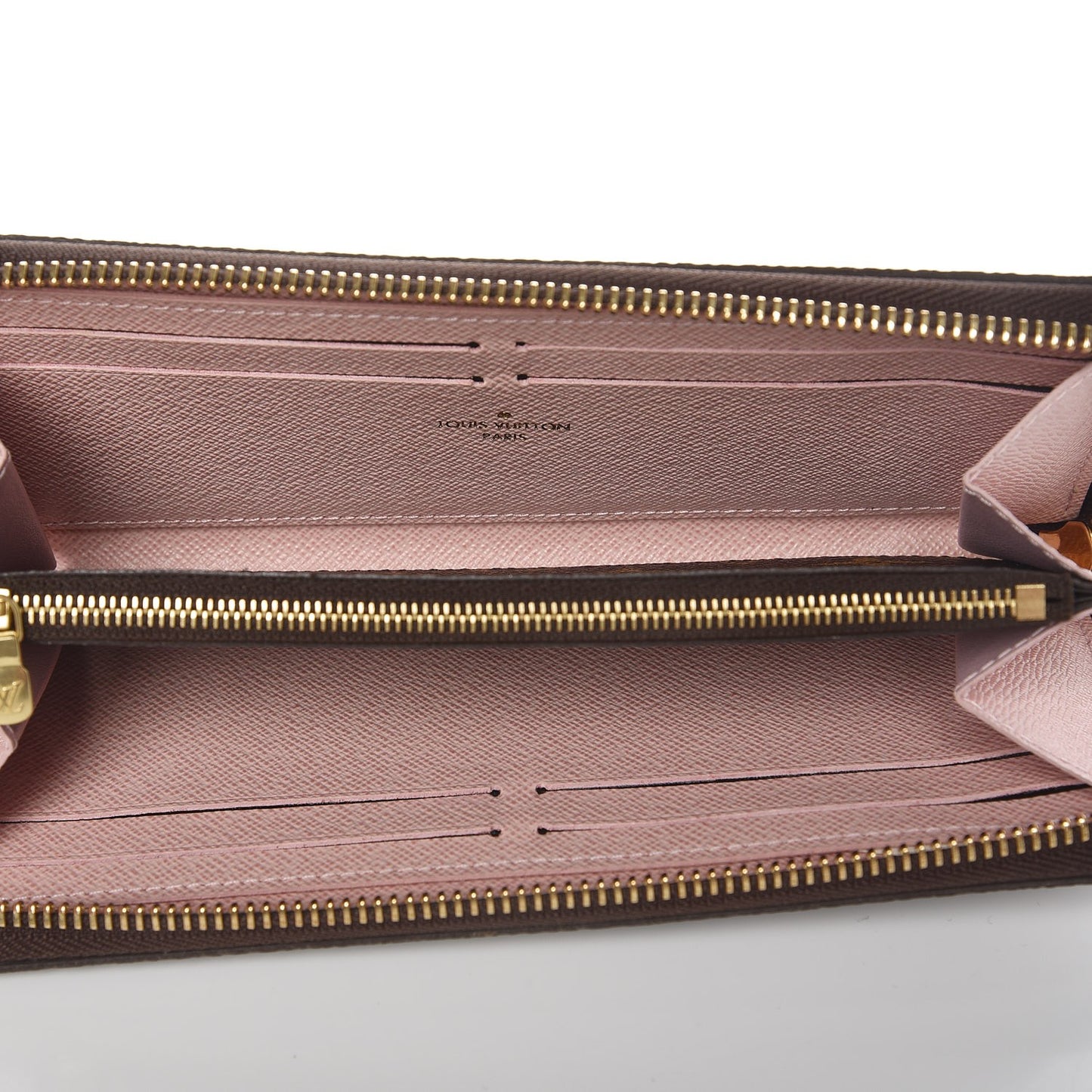 Monogram Clemence Wallet Rose Ballerine