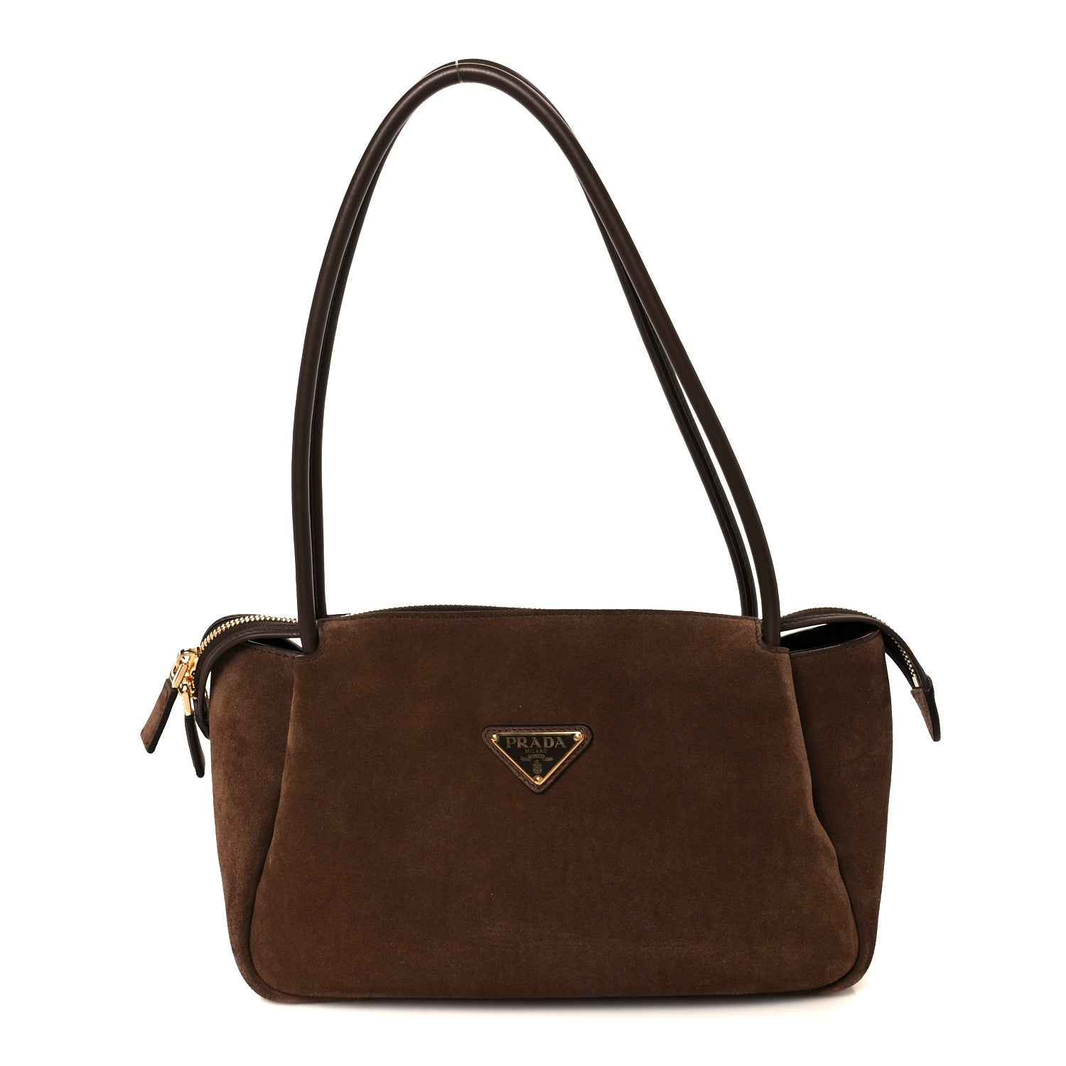 Prada Camoscio Medium Darling Shoulder Bag Cocoa Brown 1 of 10