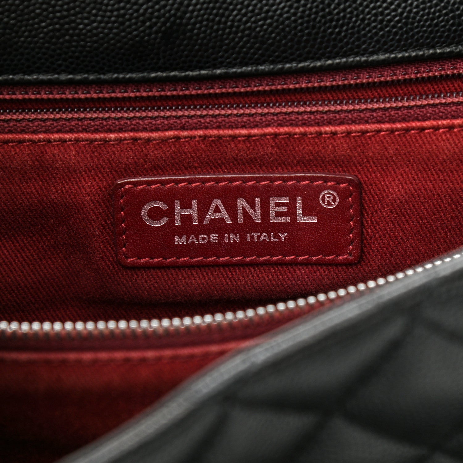 Chanel Caviar Quilted Medium Coco Handle Flap Black 6 of 10