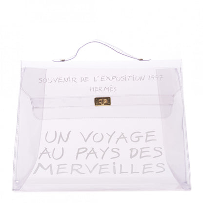 Hermes Vinyl Souvenir De L'Exposition Kelly Transparent 1 of 8