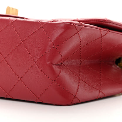 Chanel Aged Calfskin Quilted 2.55 Reissue Mini Flap Red 10 of 17