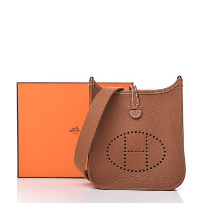 Hermes Taurillon Clemence Evelyne TPM Gold 10 of 10