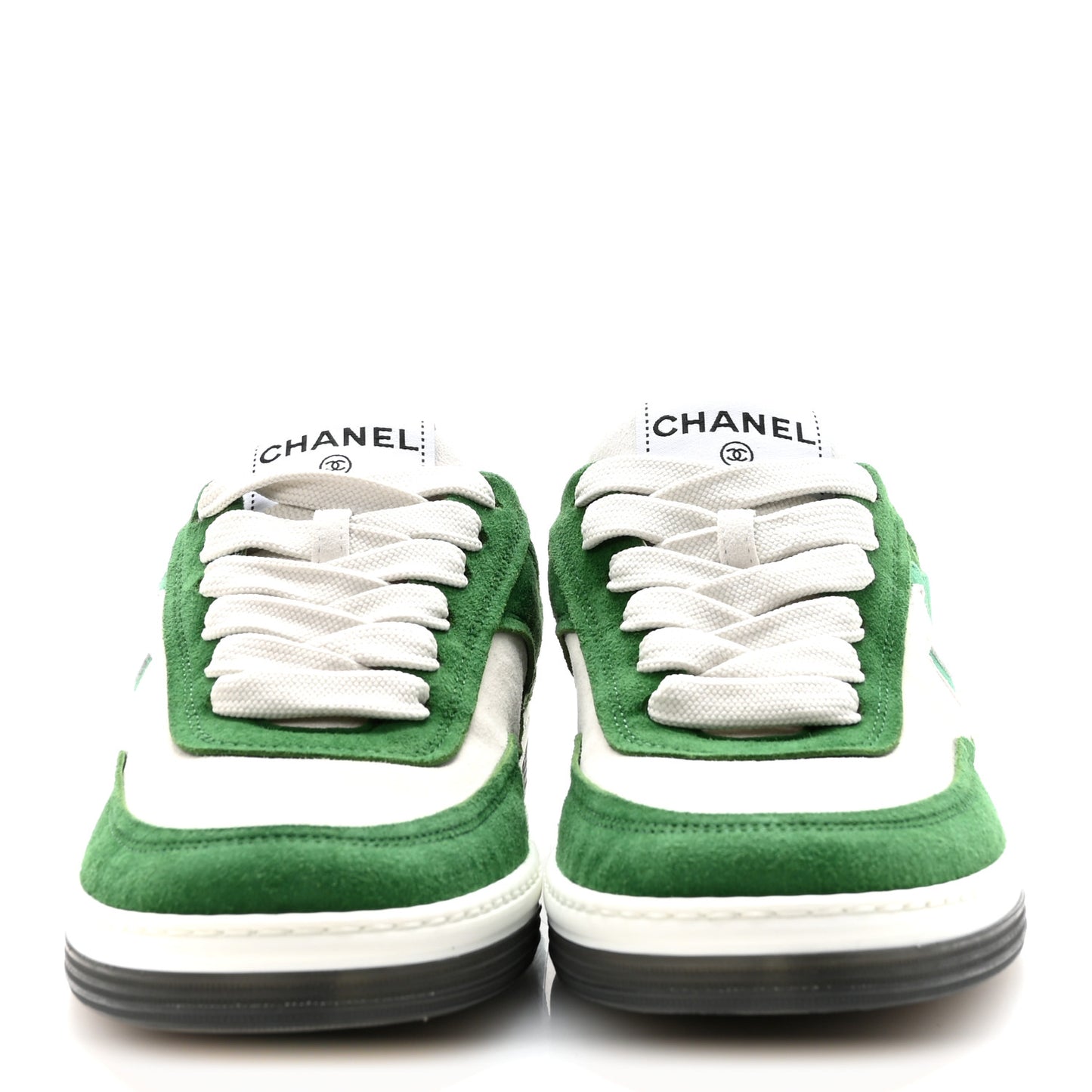 Suede Kidskin Womens CC Sneakers 37 White Green
