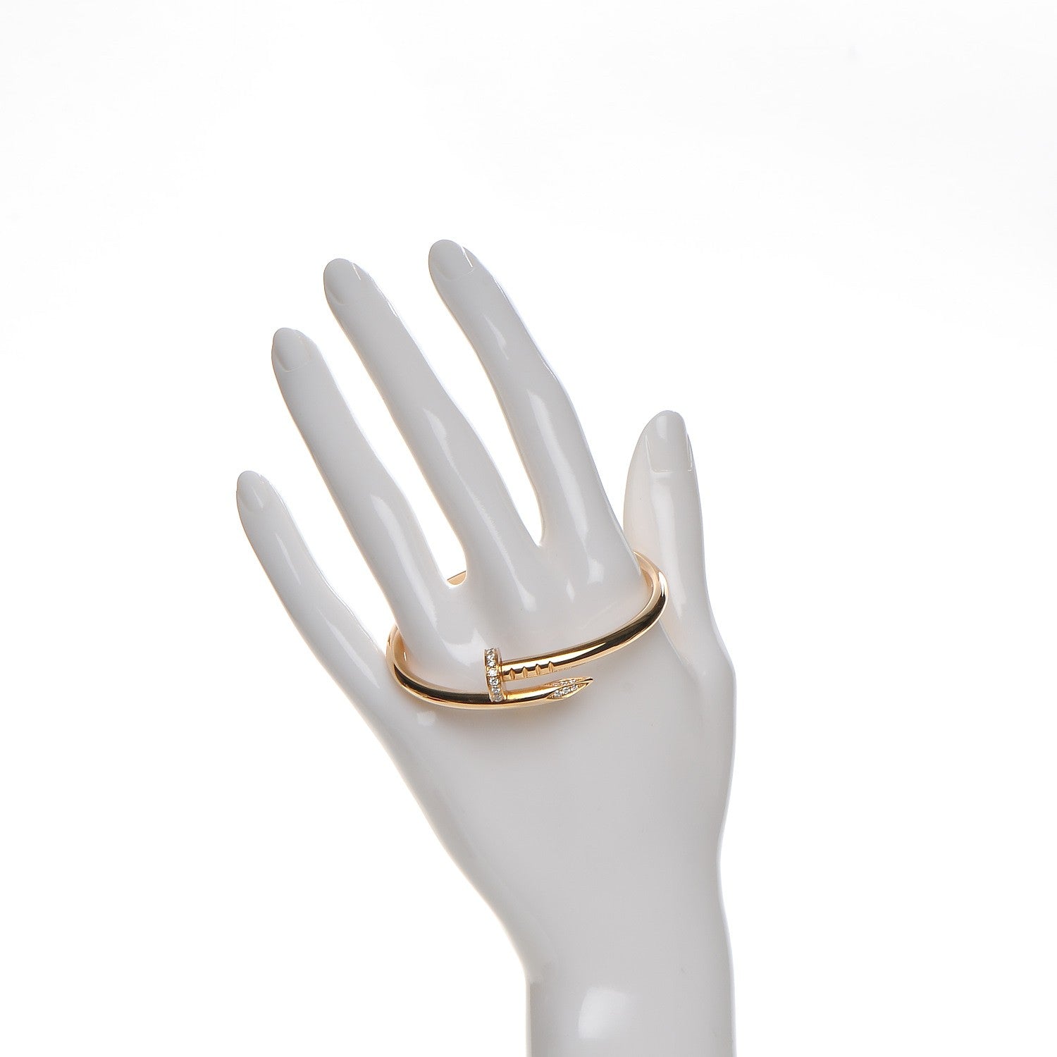 Cartier 18K Pink Gold Diamond Juste Un Clou Bracelet 16 2 of 6