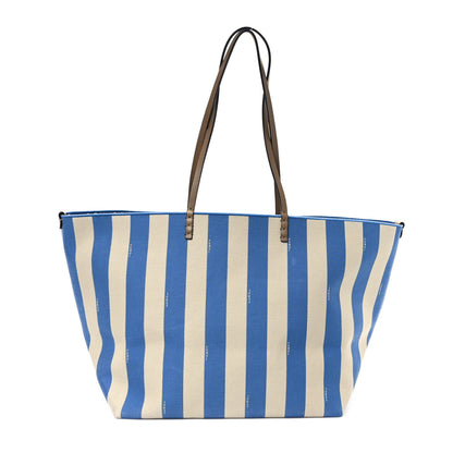 Fendi Pequin Vitello Reversible Large Shopping Tote Blue 1 of 17