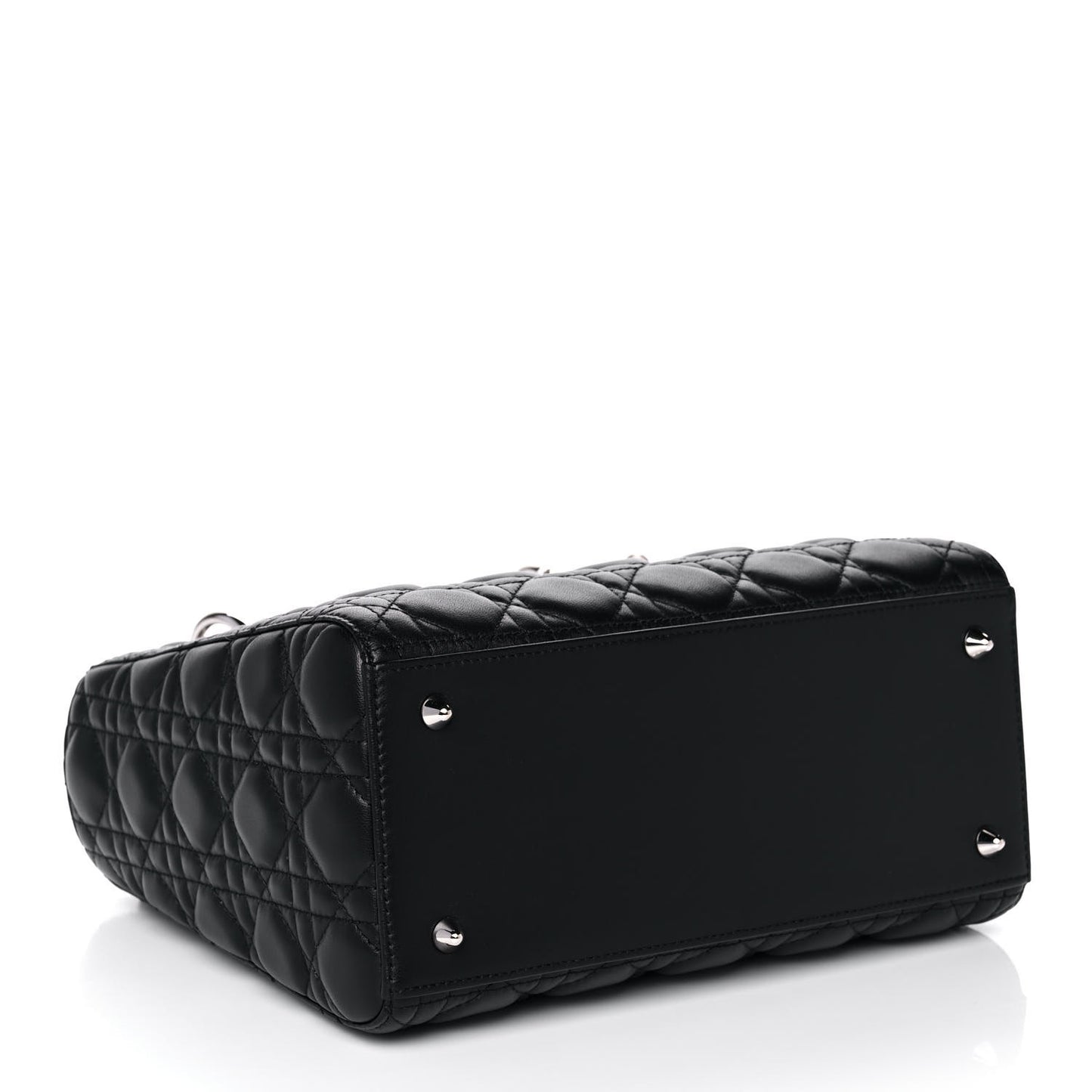 Lambskin Cannage Medium Lady Dior Black