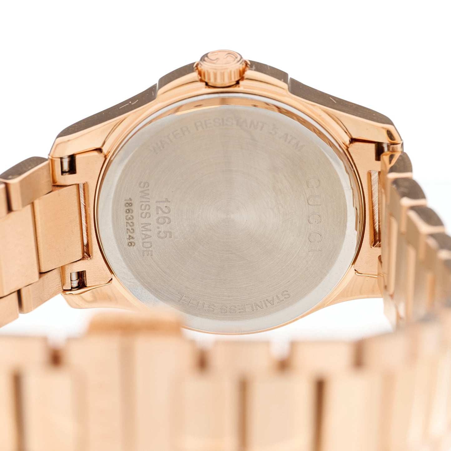 Stainless Steel 27mm G-Timeless Diamante Quartz Watch Rose