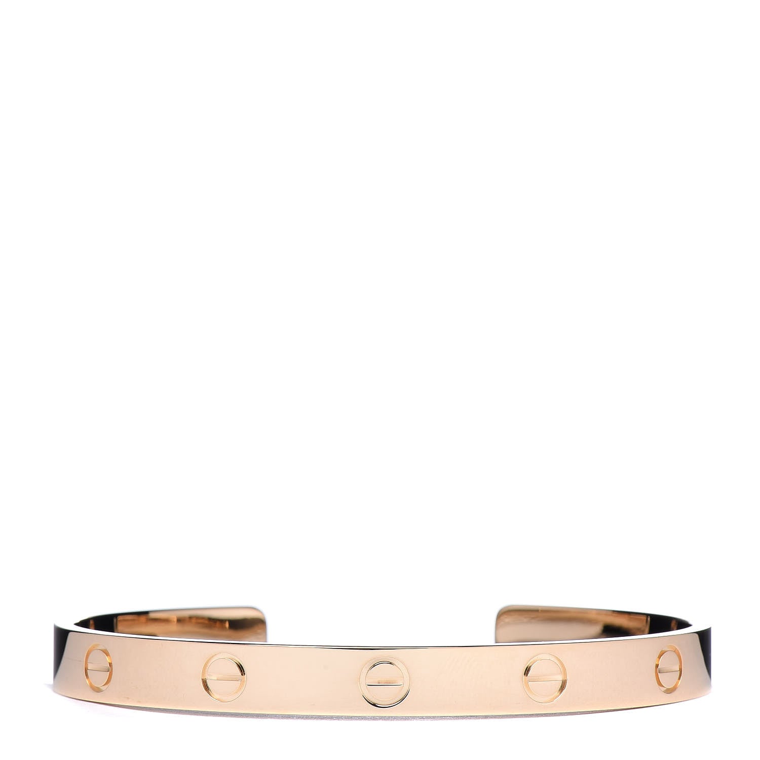 Cartier 18K Yellow Gold LOVE Cuff Bracelet 18 1 of 6