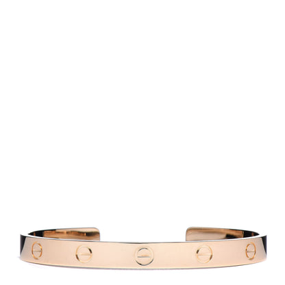 Cartier 18K Yellow Gold LOVE Cuff Bracelet 18 1 of 6
