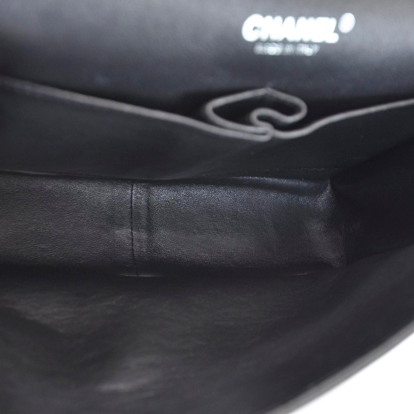Lambskin Quilted Jumbo Flap Black BHW 11P