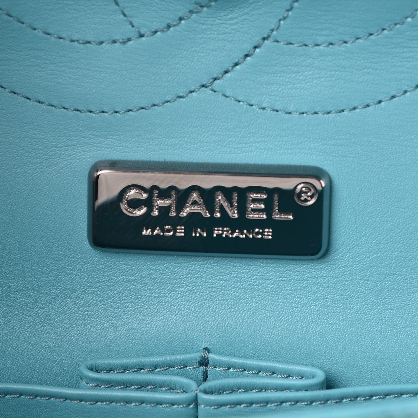 Python Jumbo Double Flap Turquoise