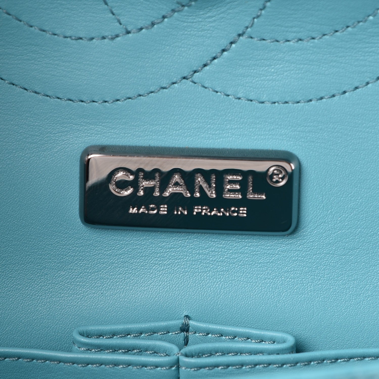 Chanel Python Jumbo Double Flap Turquoise 7 of 10