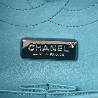 Chanel Python Jumbo Double Flap Turquoise 7 of 10