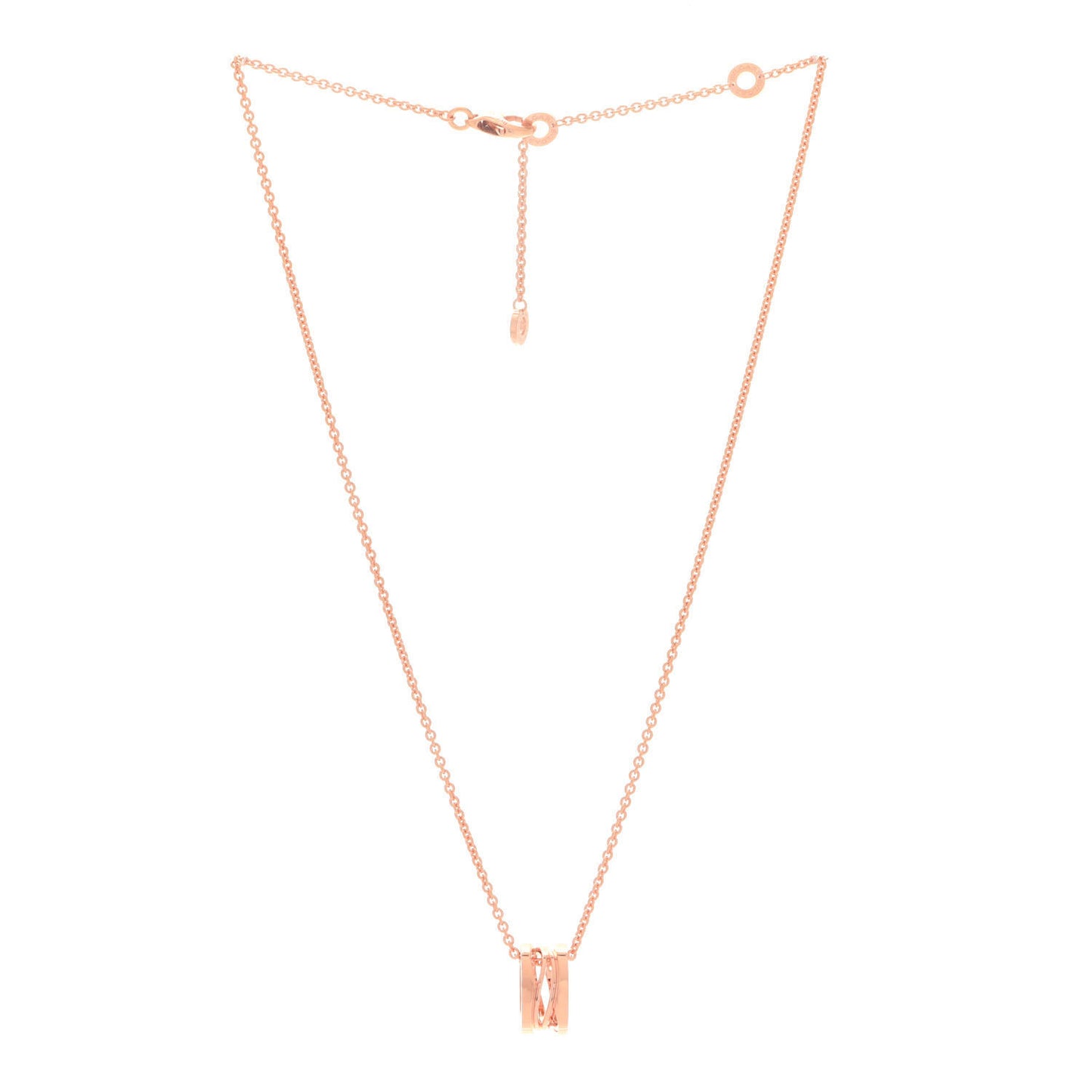 18K Rose Gold B.Zero1 Open Legends Pendant Necklace
