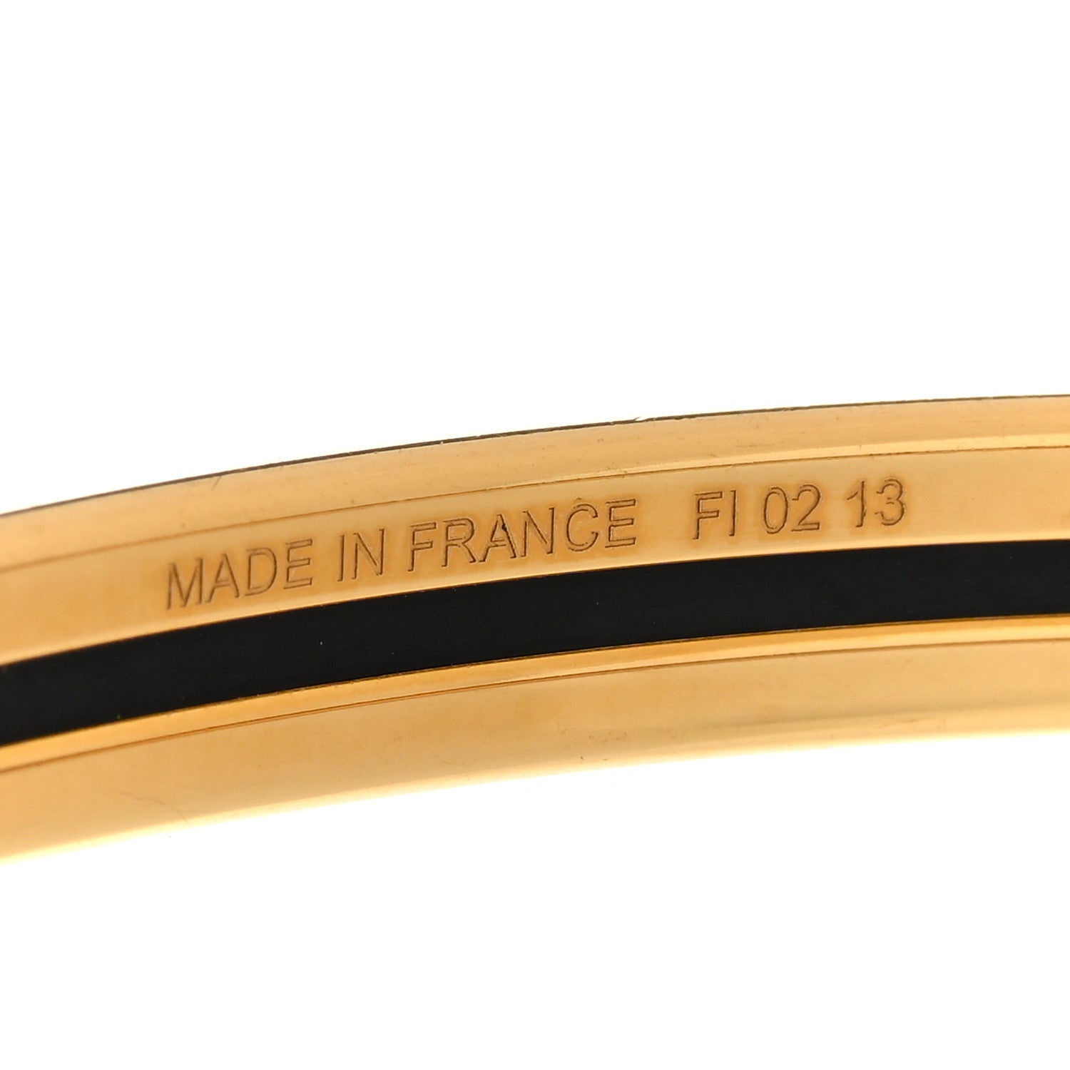 Hermes Enamel Printed Extra Narrow Uni Bracelet Papaye 4 of 4