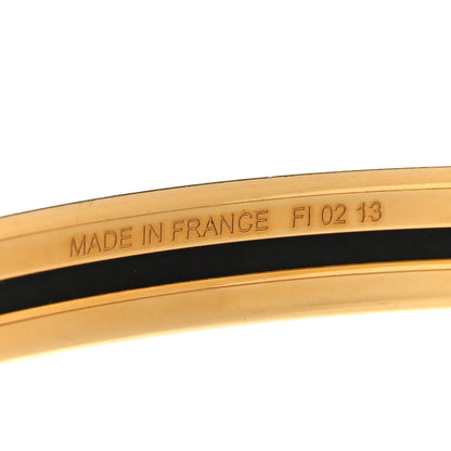 Hermes Enamel Printed Extra Narrow Uni Bracelet Papaye 4 of 4