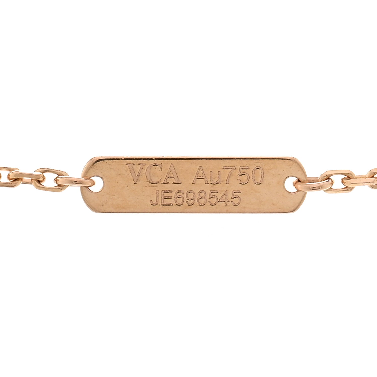 Van Cleef & Arpels 18K Rose Gold Mother of Pearl "Edition Ginza" Magic Alhambra Pendant Necklace 4 of 5