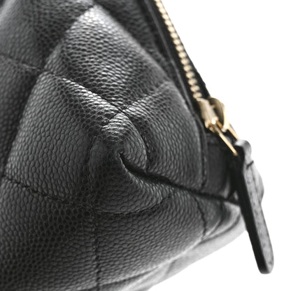 Chanel Caviar Quilted Cosmetic Case Black 9 of 10