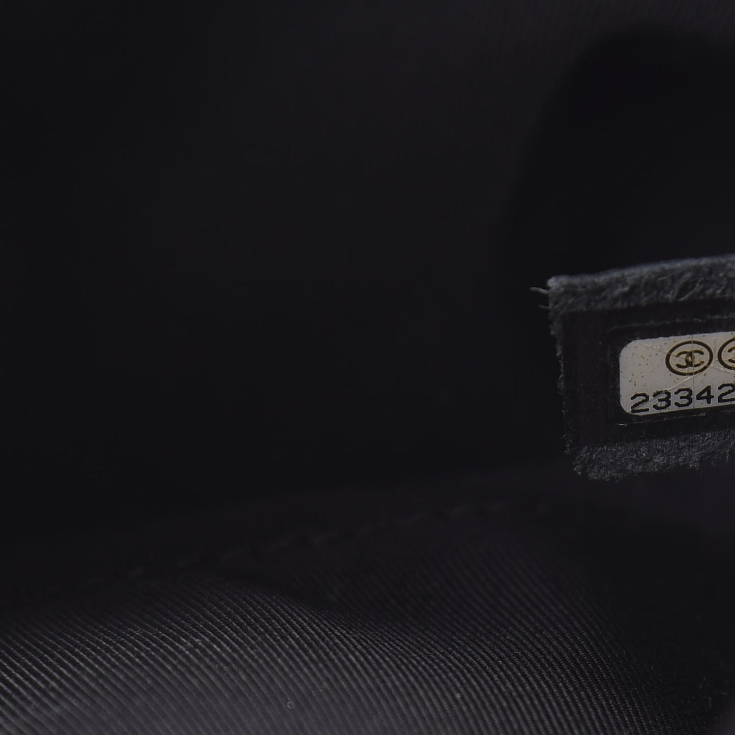 Lambskin Quilted Large Natural CC Flap Black