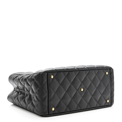 Chanel Caviar Quilted Small Shopping Tote Black 4 of 11