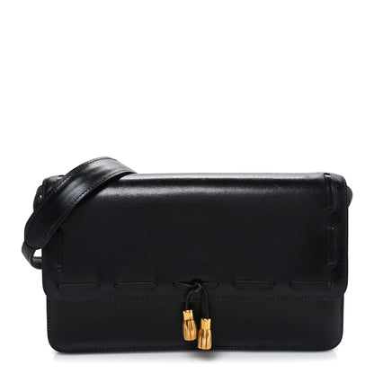 Hermes Box Tassel Shoulder Bag Black 1 of 10