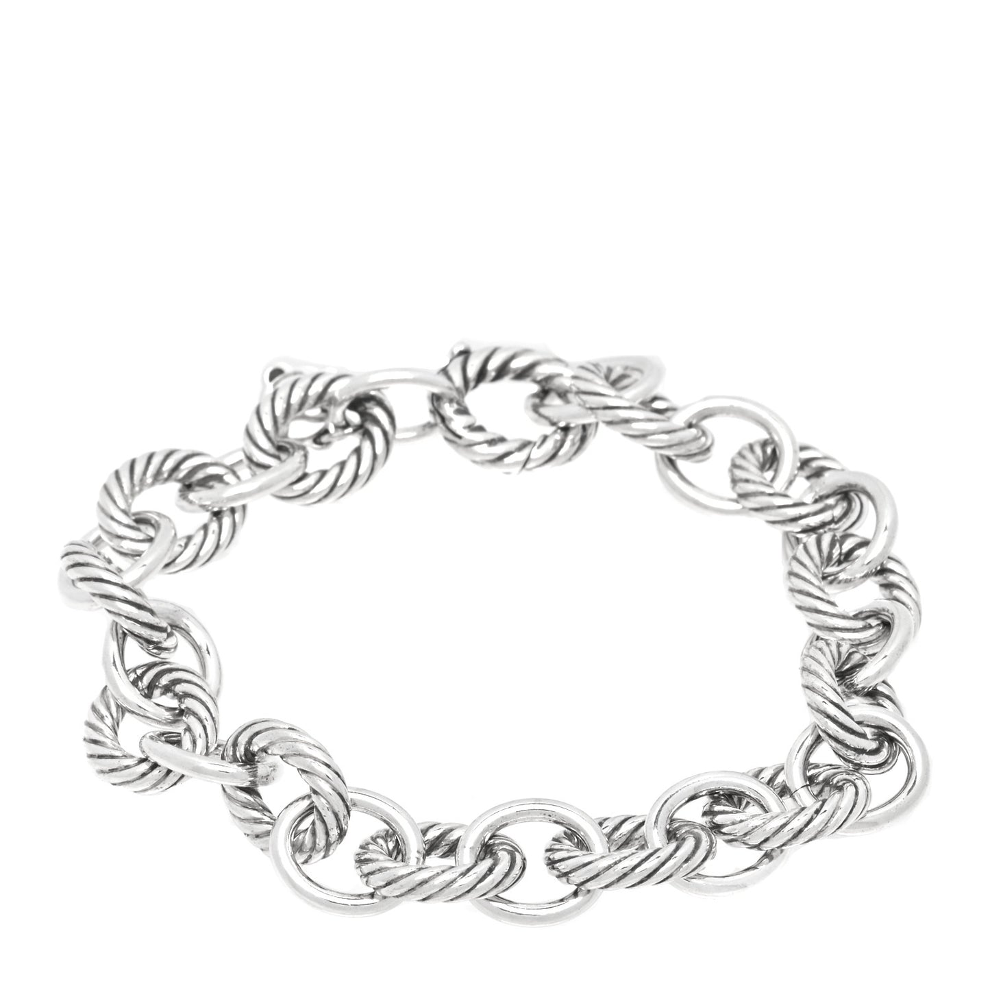 Sterling Silver 10mm Medium Oval Link Bracelet