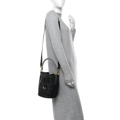 Marc Jacobs Grained Calfskin Mini The Bucket Bag Black 2 of 11