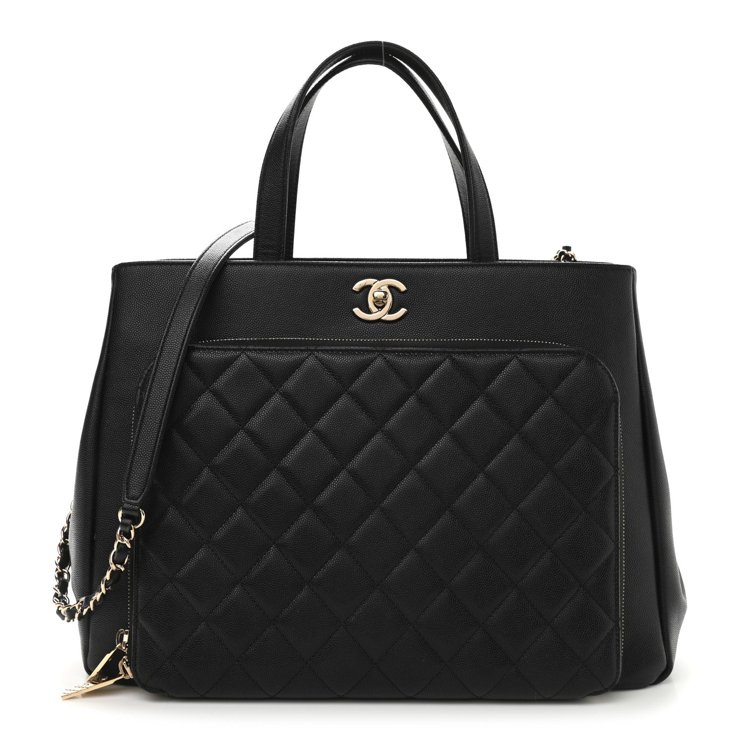 Chanel Caviar Quilted Large Business Affinity Shopping Bag Black 1 of 13