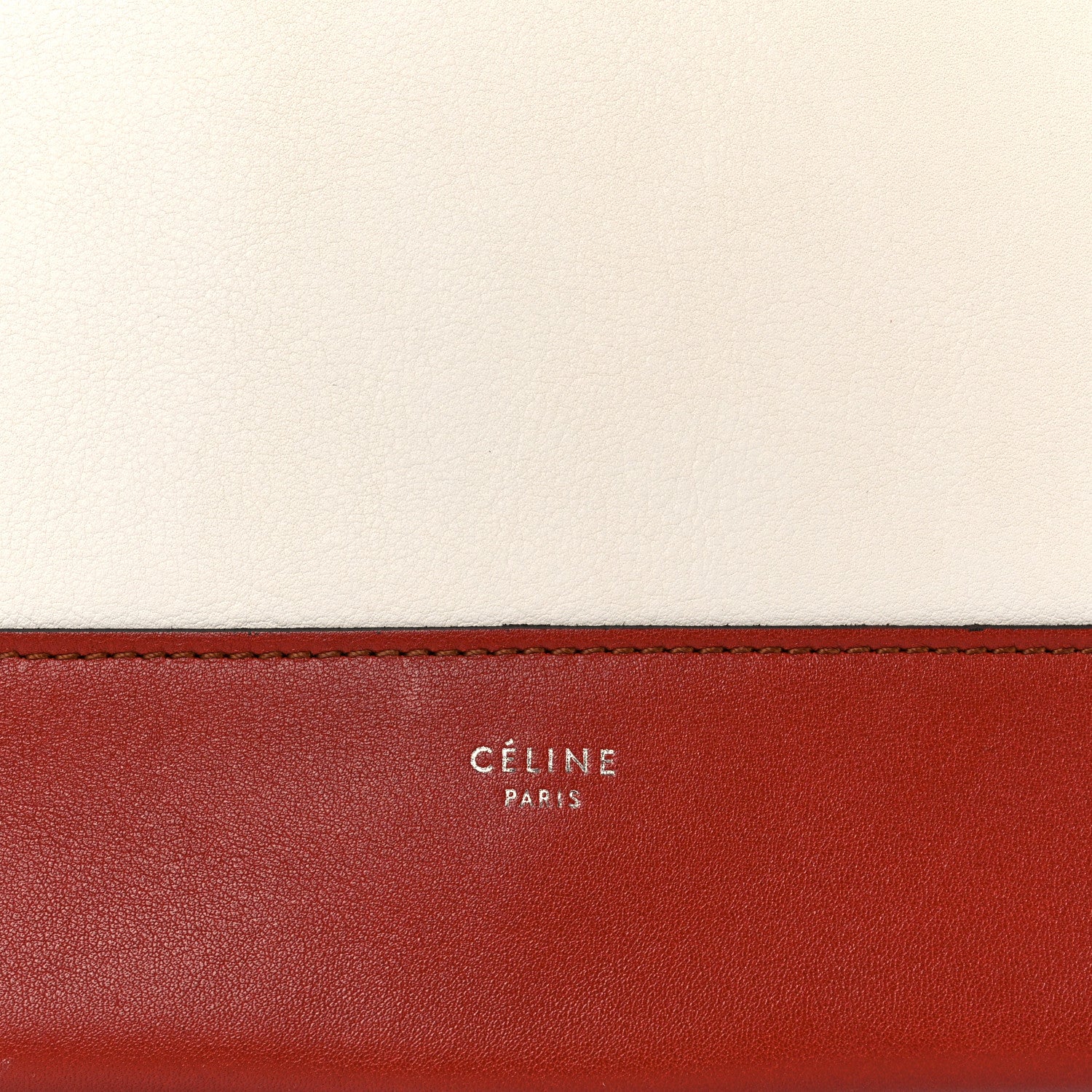 Celine Shiny Smooth Calfskin Medium Frame Shoulder Bag Maple White 6 of 10