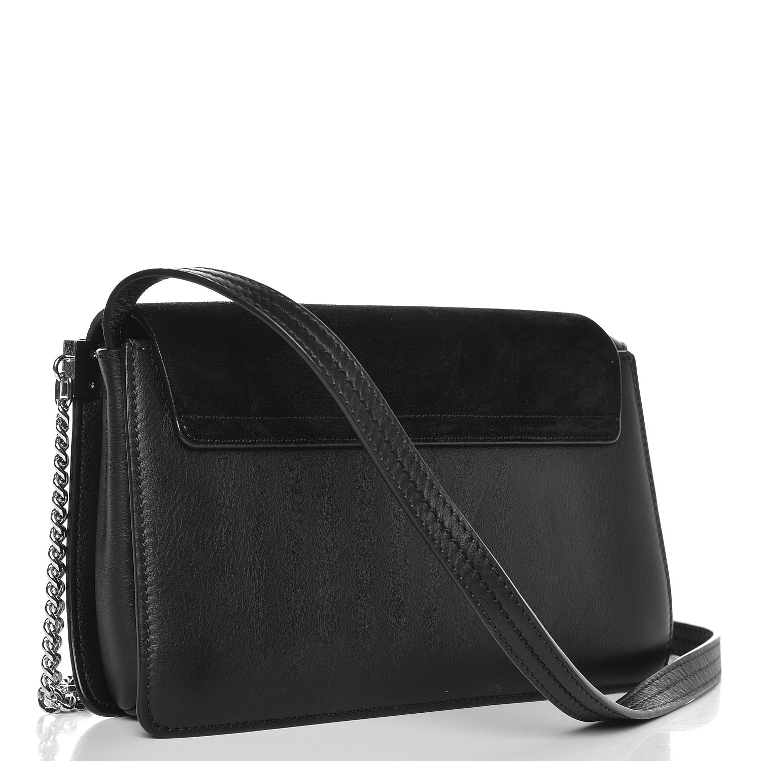 Chloe Suede Calfskin Small Faye Shoulder Bag Black 3 of 6