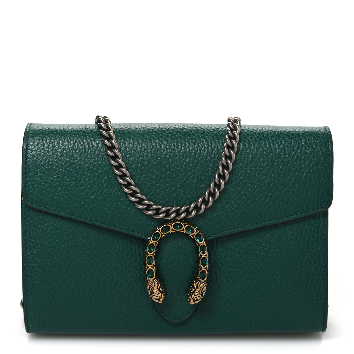 Calfskin Mini Dionysus Chain Wallet Emerald