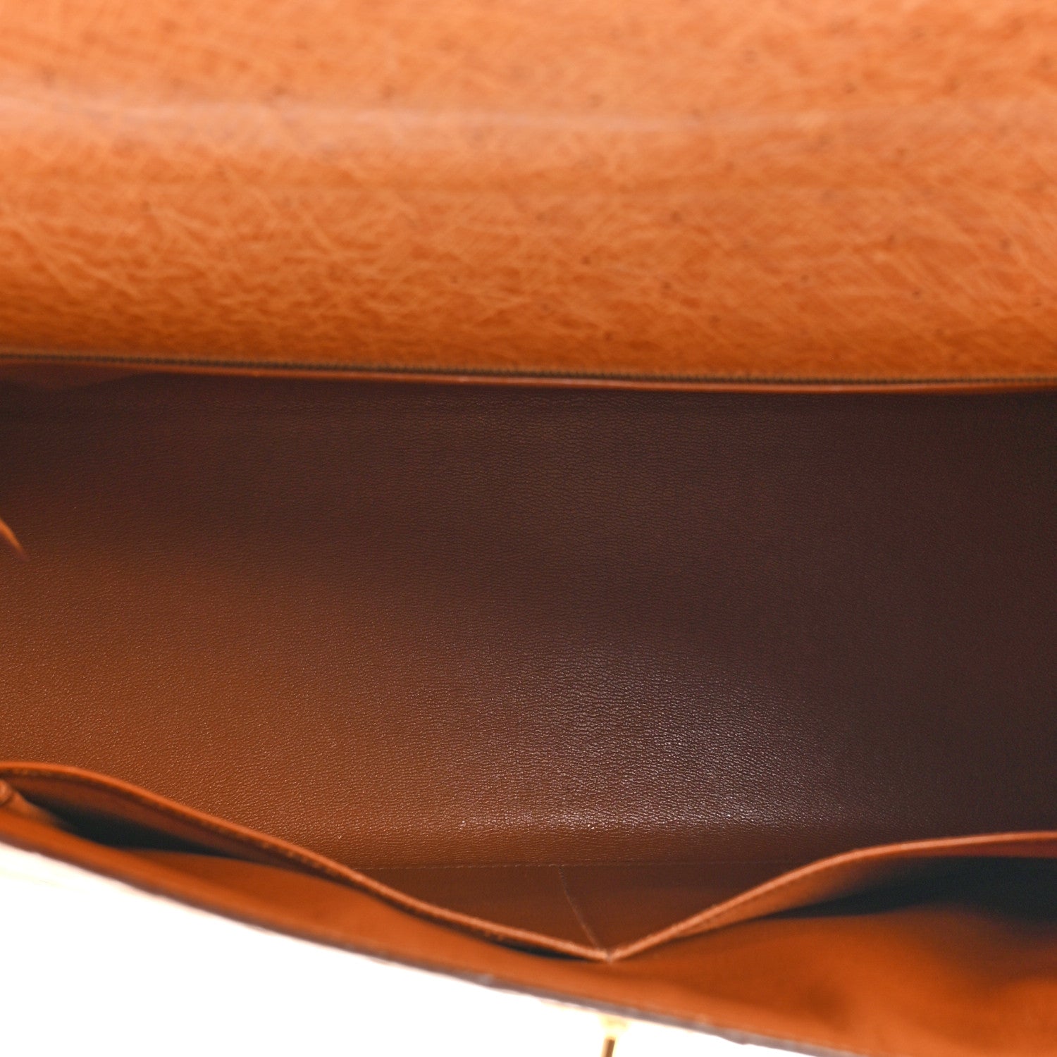 Hermes Ostrich Kelly Sellier 32 Gold 5 of 14