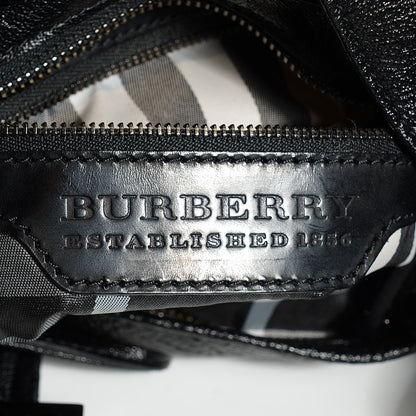 Burberry Calfskin Warrior Hobo Black 9 of 9