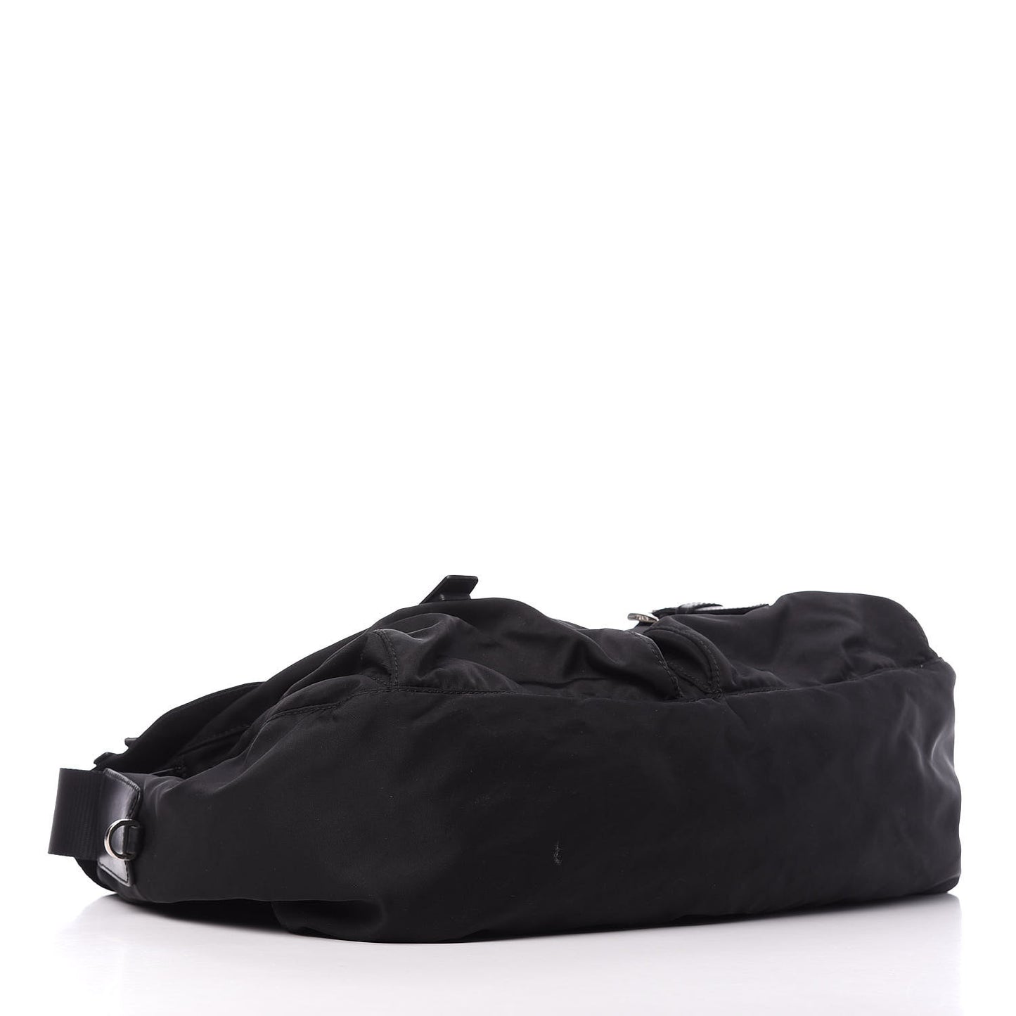 Nylon Vela Messenger Bag Black