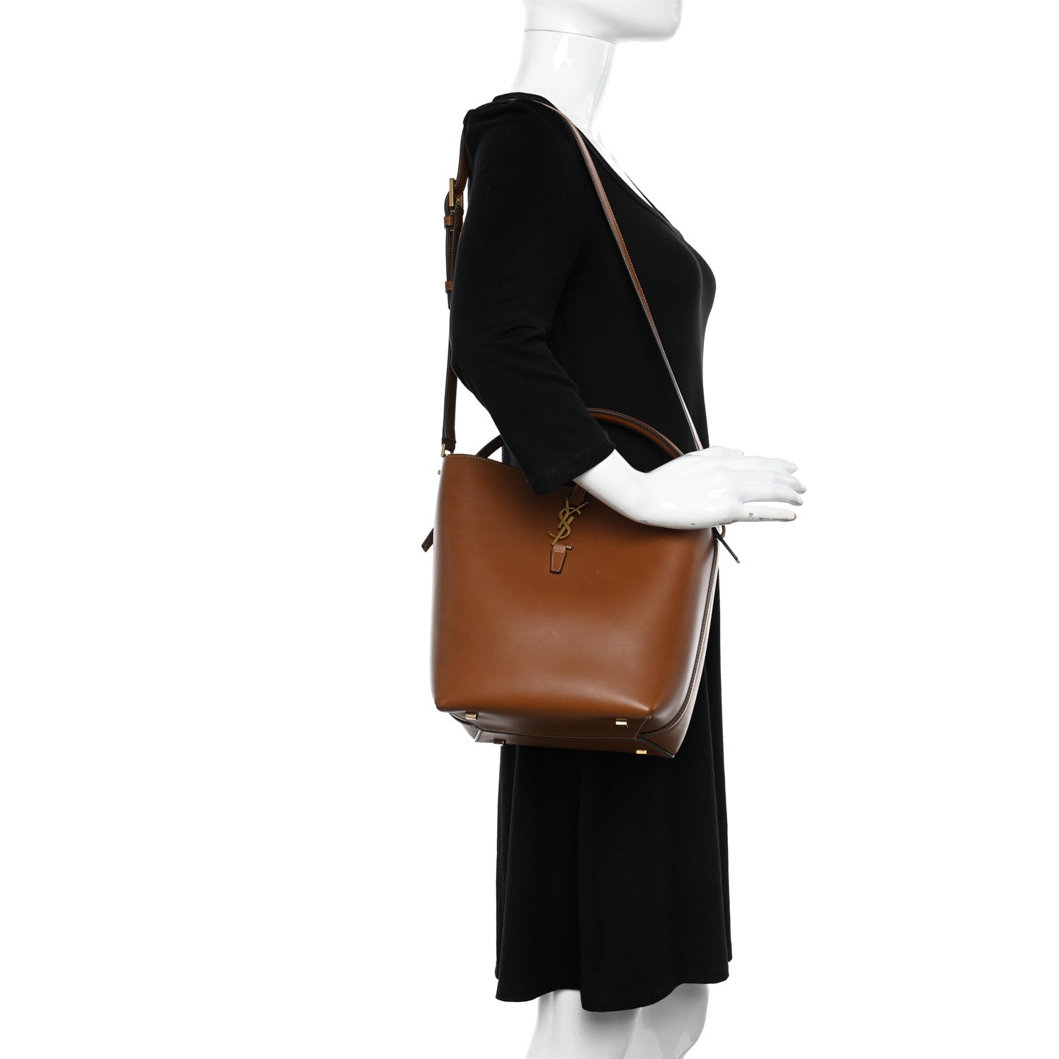 Saint Laurent Vegetable Le 37 Bucket Bag Brick 2 of 13