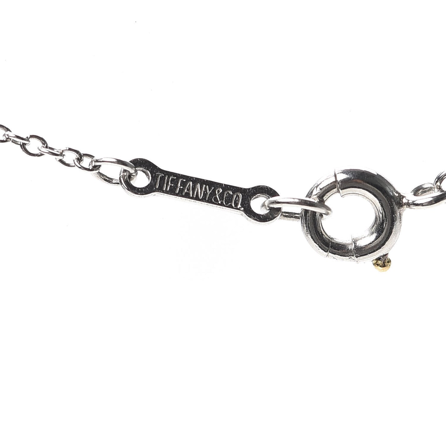 Platinum Diamond .17ct Elsa Peretti Diamonds by the Yard Pendant Necklace