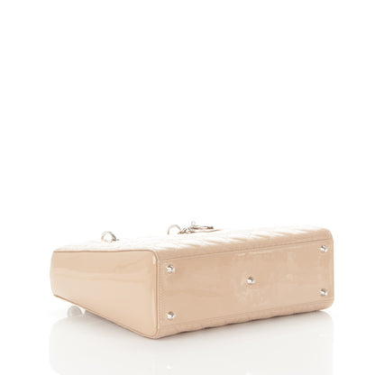 Christian Dior Patent Cannage Large Lady Dior Beige 4 of 7