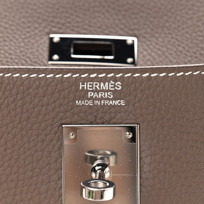Hermes Togo Kelly Retourne 32 Etoupe 6 of 15