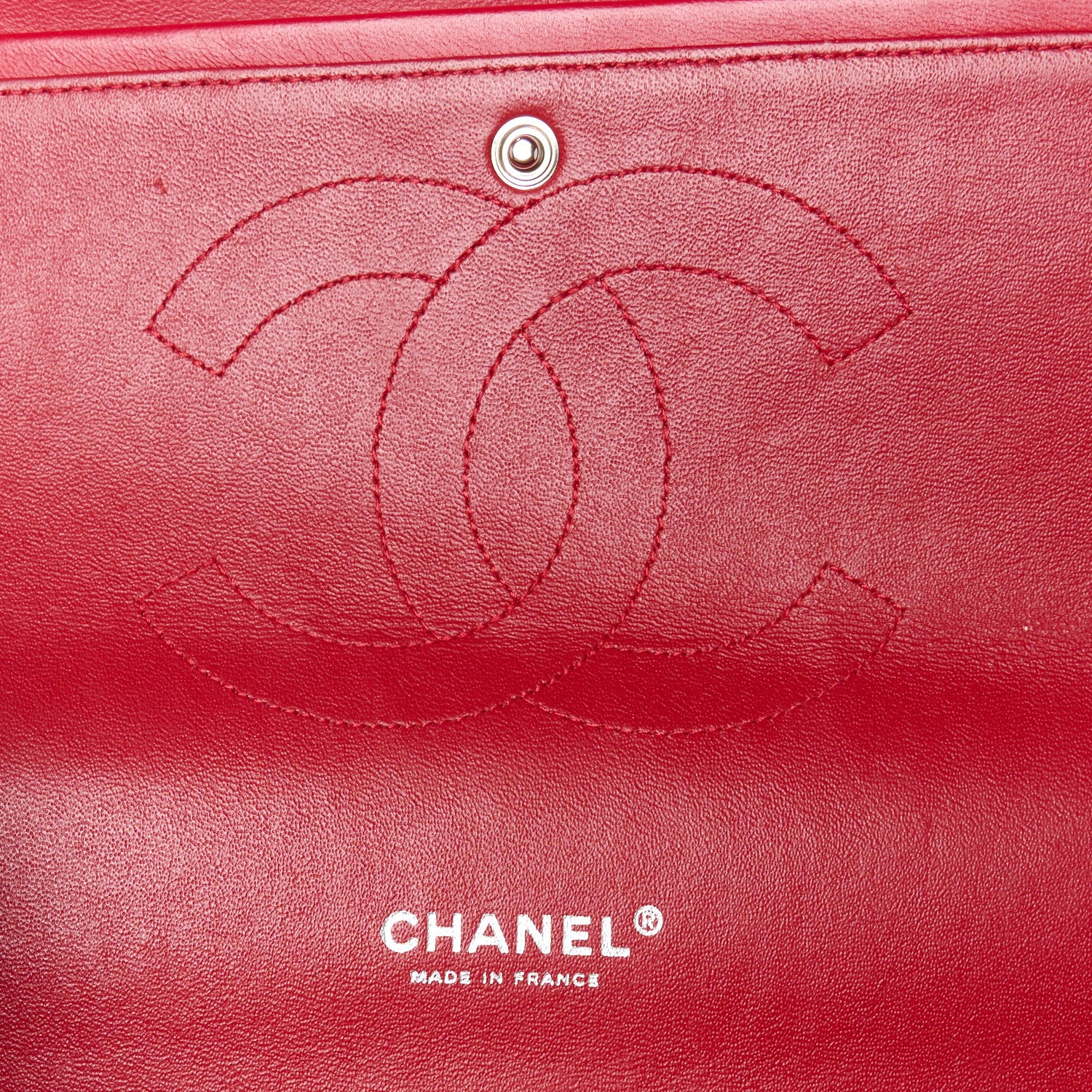 Chanel Patent Quilted Maxi Double Flap Red 6 of 12