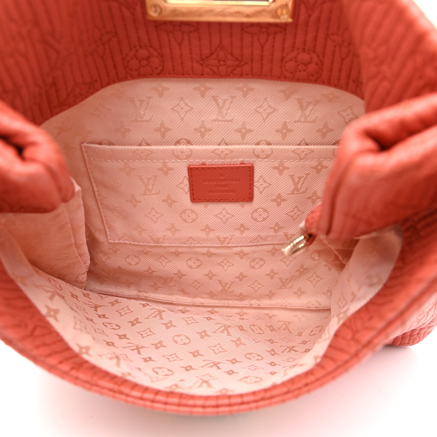 Calfskin Quilted Monogram Altair Clutch Rose